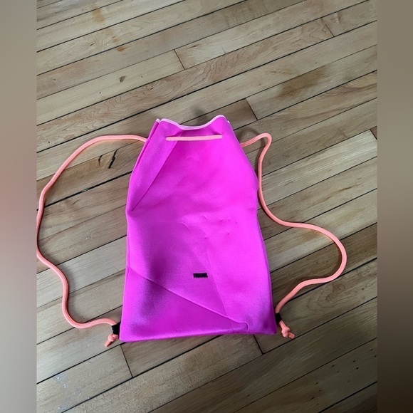 triangal Handbags - Triangal swim neoprene backpack hot pink  bag